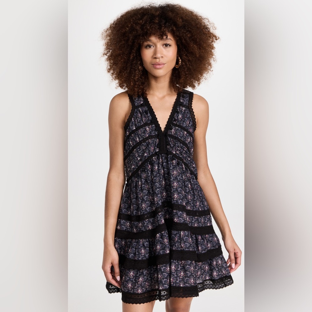 NWT Sea New York Yvonne Tiered Lace Mini Dress